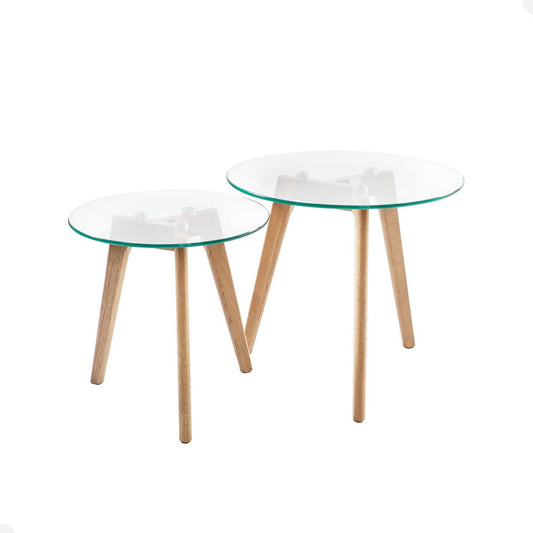 Coffee Table Rochester | size: Length: 50cm, Width: 50cm, Height: 45cm, Diameter: 50cm | color: Transparent | image: 1 | variant: 1005052