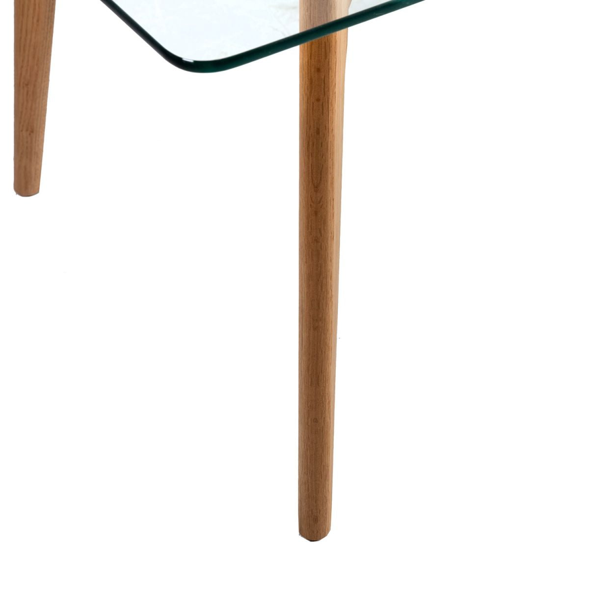 Coffee Table Rochester | size: Length: 60cm, Width: 120cm, Height: 45cm | color: Clear/Oak | image: 2 | variant: 1005373