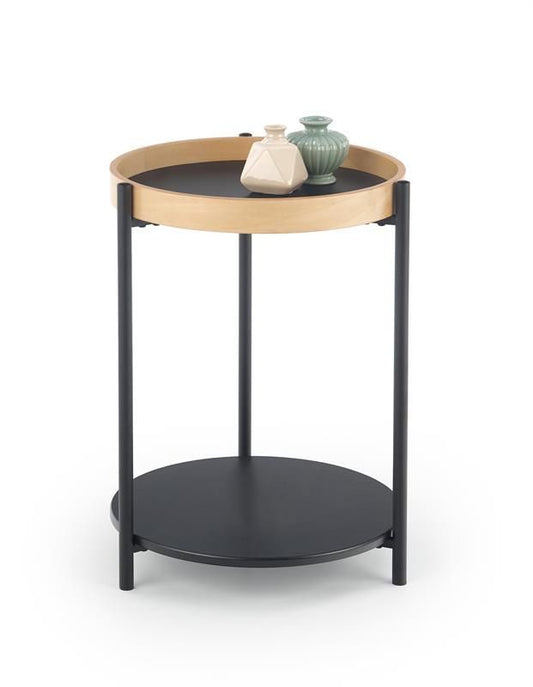 Coffee Table Rolo | size: Length: 44cm, Width: 44cm, Height: 55cm, Diameter: 44cm | color: Black | image: 1 | variant: 1011121