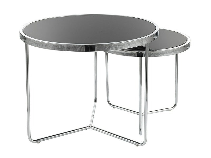 Coffee Table Saga Kolor 1 | size: Length: 60cm, Width: 60cm, Height: 45cm, Diameter: 60cm | color: Black | image: 1 | variant: 1018015