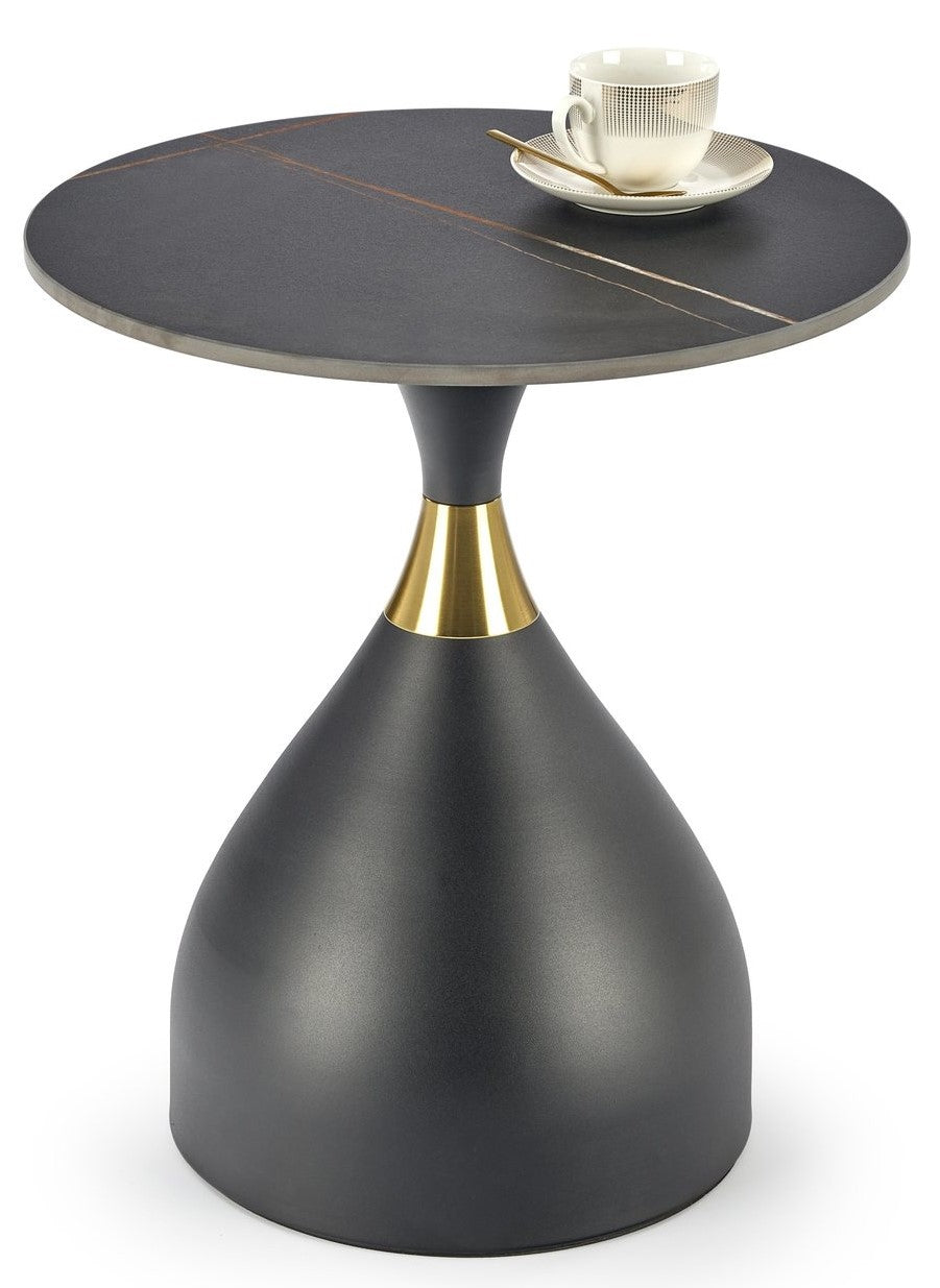 Coffee Table Scalita | size: Length: 50cm, Width: 50cm, Height: 57cm, Diameter: 50cm | color: Black/Gold | image: 1 | variant: 1012999