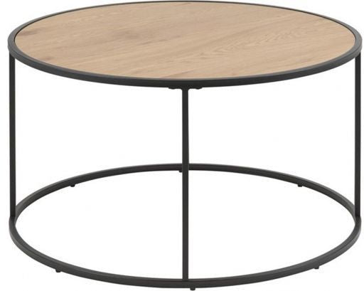 Coffee Table Seaford 7 | size: Length: 80cm, Width: 80cm, Height: 45cm, Diameter: 80cm | color: Black | image: 1 | variant: 1012101