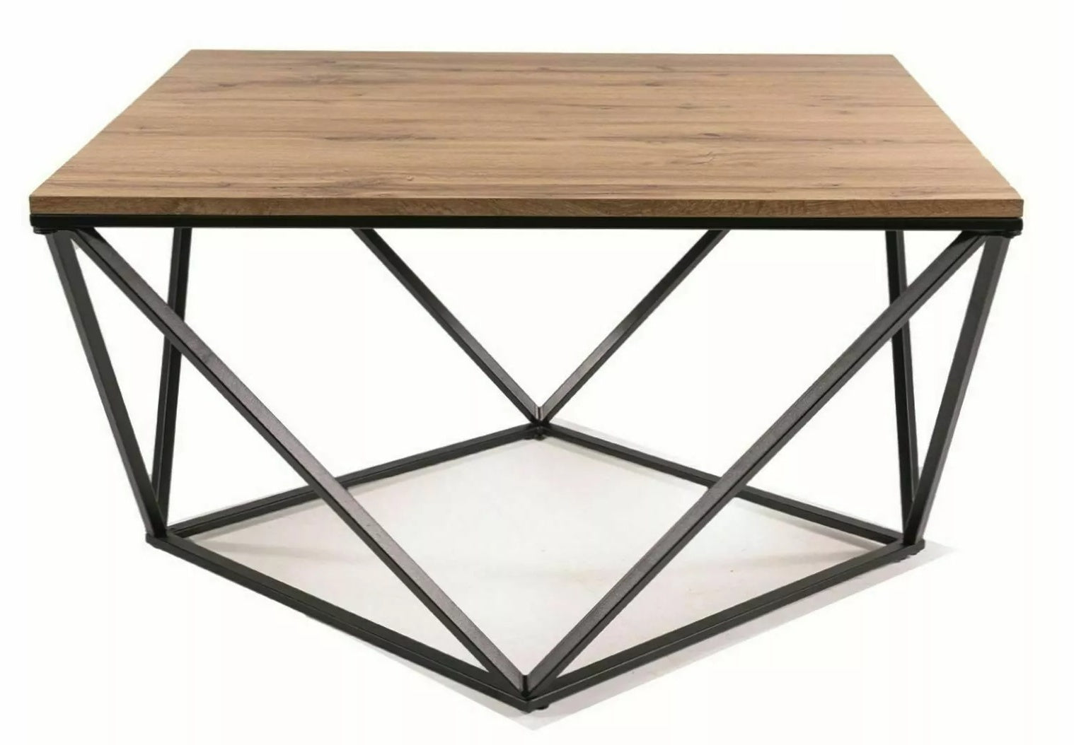 Coffee Table Silver A | size: Length: 80cm, Width: 80cm, Height: 47cm | color: Oak | image: 0 | variant: 1006884