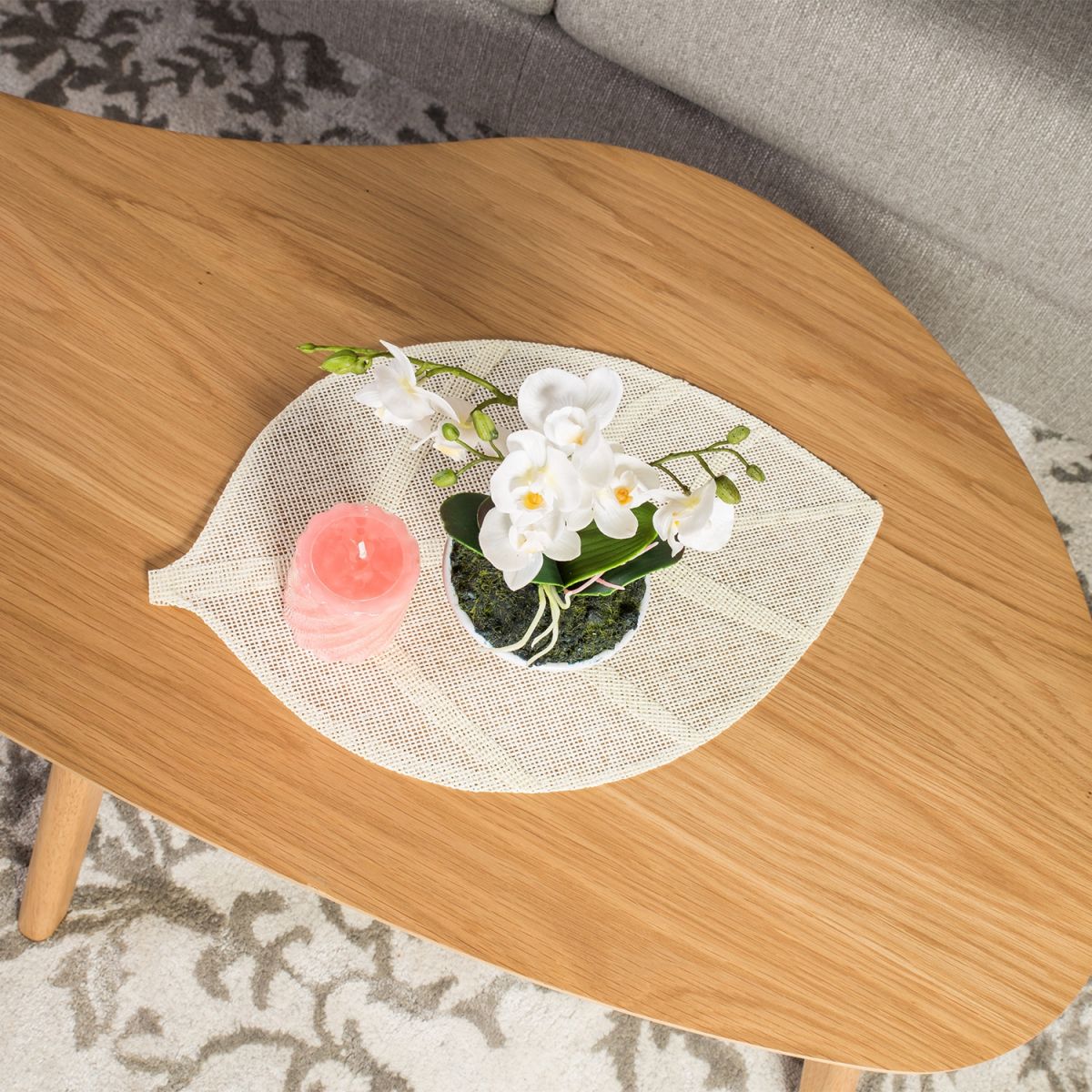 Coffee Table Stavanger | size: Length: 60cm, Width: 120cm, Height: 38cm | color: Oak | image: 3 | variant: 1001639