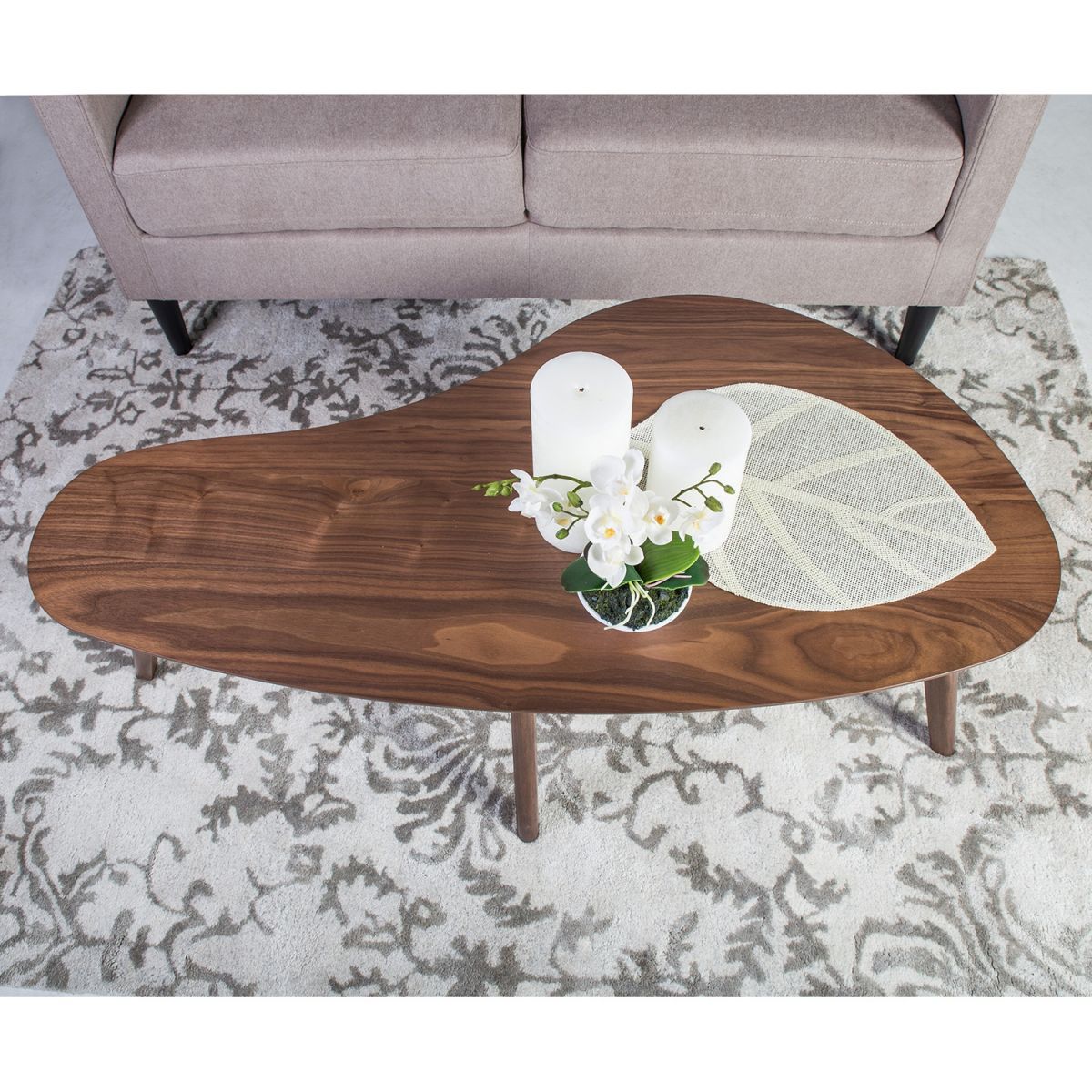 Coffee Table Stavanger | size: Length: 60cm, Width: 120cm, Height: 38cm | color: Walnut | image: 2 | variant: 1001640