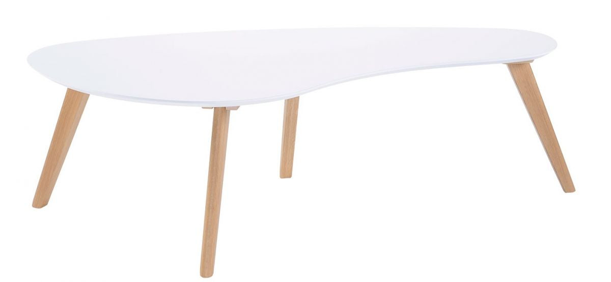 Coffee Table Stavanger | size: Length: 60cm, Width: 120cm, Height: 38cm | color: White/Oak | image: 0 | variant: 1005334