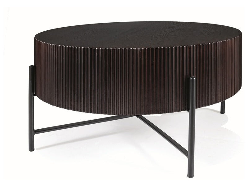 Coffee Table Tuca | size: Length: 80cm, Width: 80cm, Height: 40cm, Diameter: 80cm | color: Brown | image: 1 | variant: 1018017