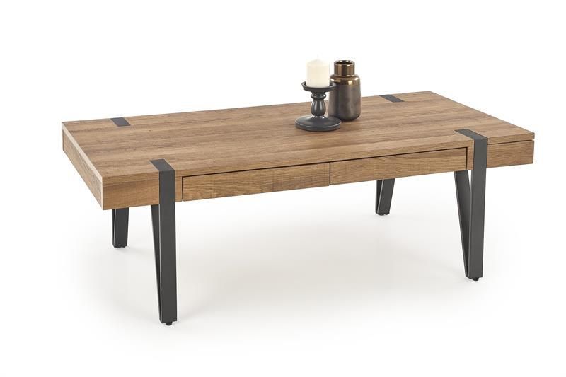 Coffee Table Tuluza | size: Length: 55cm, Width: 120cm, Height: 41cm | color: Walnut | image: 1 | variant: 1011142