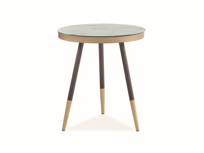 Coffee Table Vega 1 | size: Length: 45cm, Width: 45cm, Height: 50cm, Diameter: 45cm | color: White | image: 1 | variant: 1011066