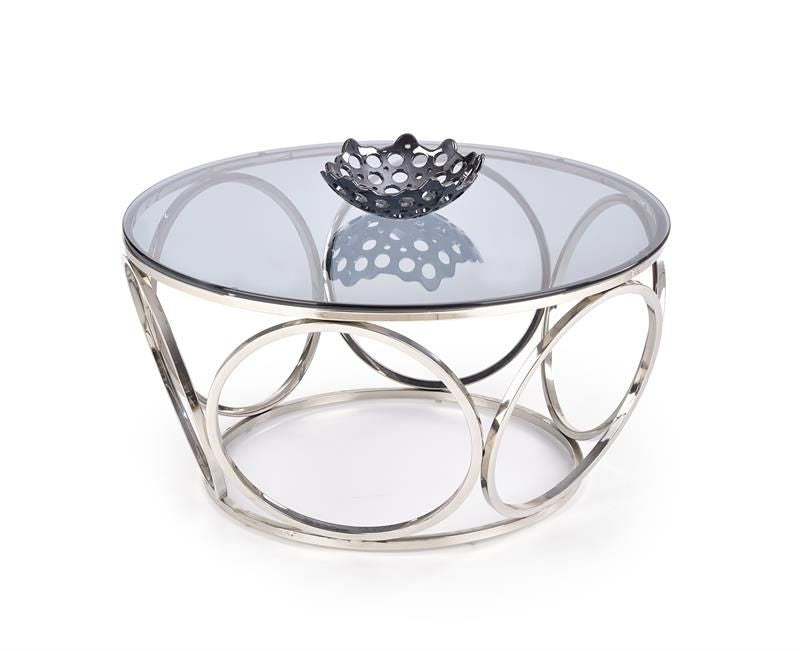 Coffee Table Venus | size: Length: 80cm, Width: 80cm, Height: 44cm, Diameter: 80cm | color: Chrome | image: 1 | variant: 1011165