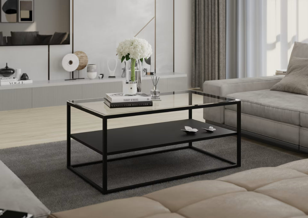 Coffee Table Verto | size: Length: 60cm, Width: 100cm, Height: 45cm | color: Black | image: 1 | variant: 1014062