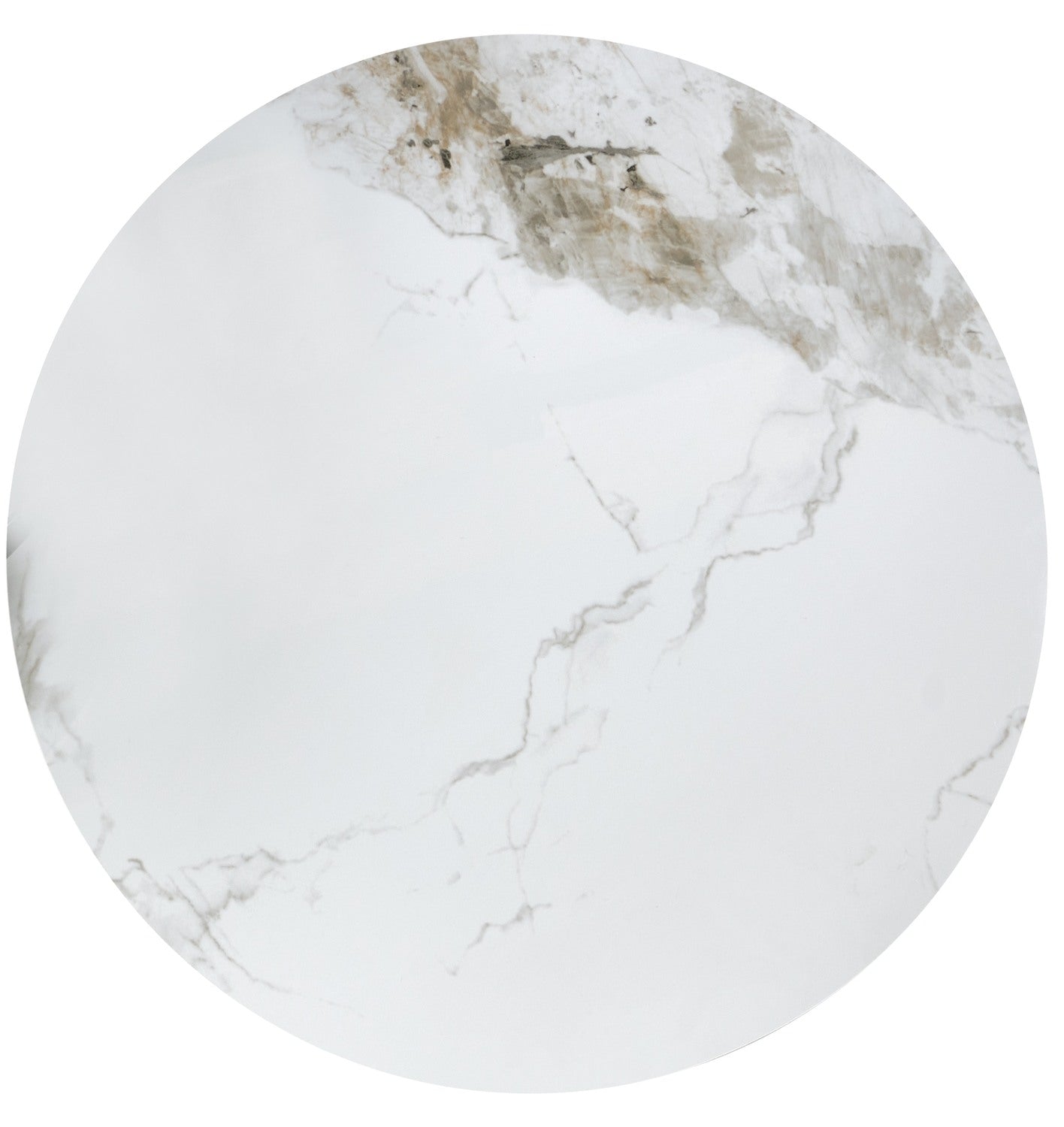 Coffee Table Warrington | size: Length: 70cm, Width: 70cm, Height: 43cm, Diameter: 70cm | color: White/Brown/Gold | image: 2 | variant: 1007375