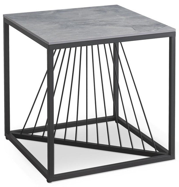 Coffee Table West Aarhus | size: Length: 55cm, Width: 55cm, Height: 55cm | color: Black/Grey | image: 1 | variant: 1007490