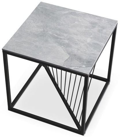 Coffee Table West Aarhus | size: Length: 55cm, Width: 55cm, Height: 55cm | color: Black/Grey | image: 2 | variant: 1007490