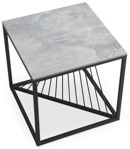 Coffee Table West Aarhus | size: Length: 55cm, Width: 55cm, Height: 55cm | color: Black/Grey | image: 3 | variant: 1007490