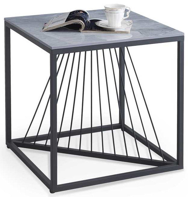 Coffee Table West Aarhus | size: Length: 55cm, Width: 55cm, Height: 55cm | color: Black/Grey | image: 4 | variant: 1007490