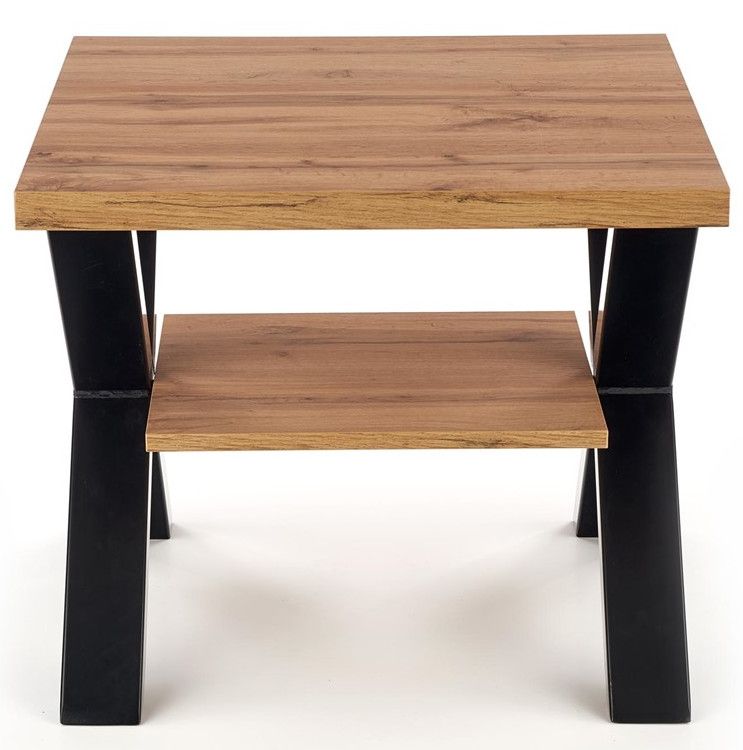 Coffee Table West Daventry | size: Length: 65cm, Width: 65cm, Height: 55cm | color: Brown/Black | image: 1 | variant: 1007145
