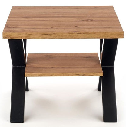 Coffee Table West Daventry | size: Length: 65cm, Width: 65cm, Height: 55cm | color: Brown/Black | image: 1 | variant: 1007145