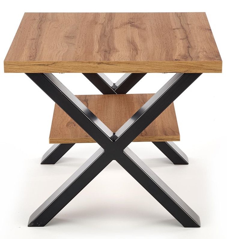Coffee Table West Daventry | size: Length: 65cm, Width: 65cm, Height: 55cm | color: Brown/Black | image: 3 | variant: 1007145