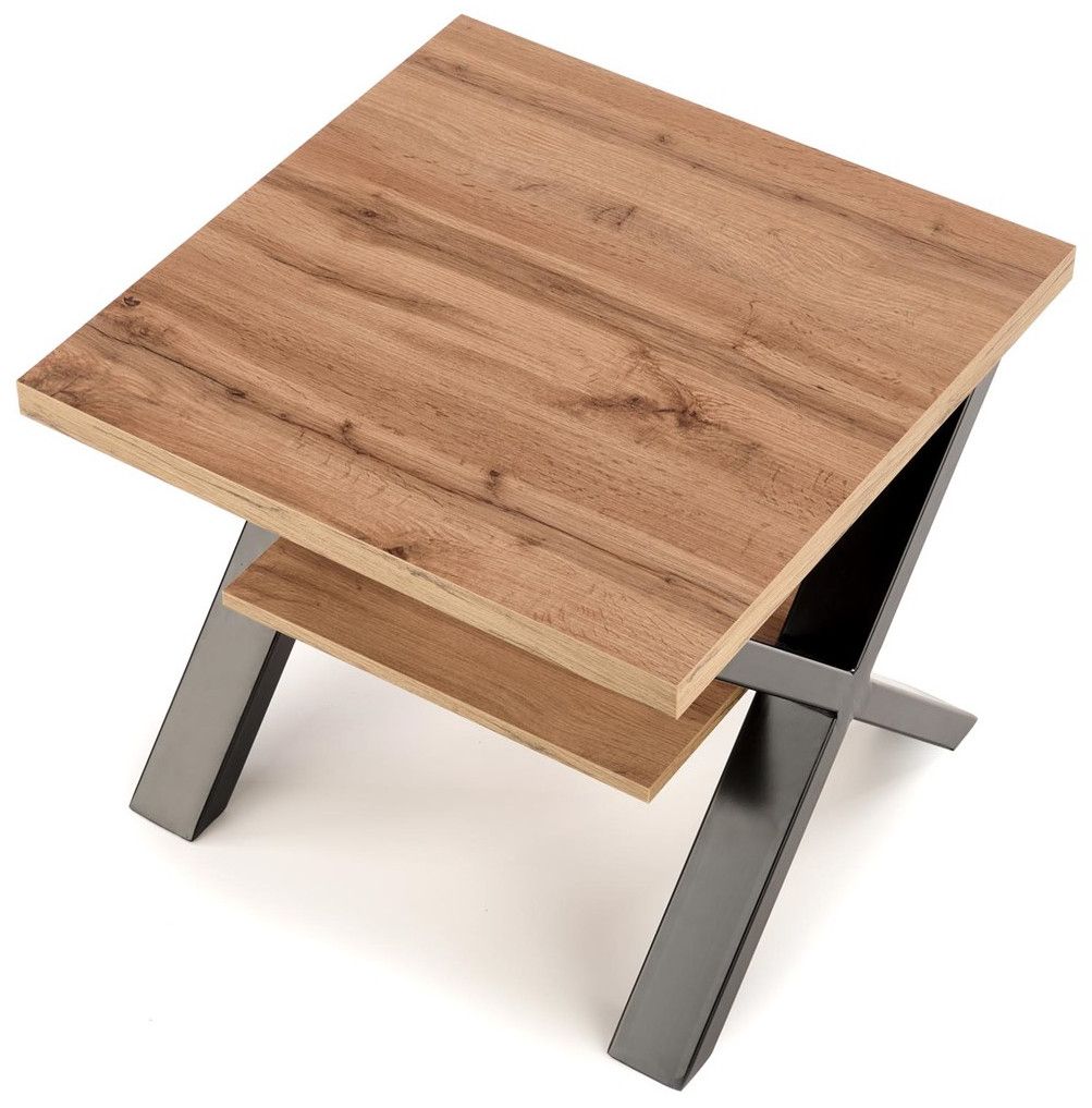 Coffee Table West Daventry | size: Length: 65cm, Width: 65cm, Height: 55cm | color: Brown/Black | image: 4 | variant: 1007145