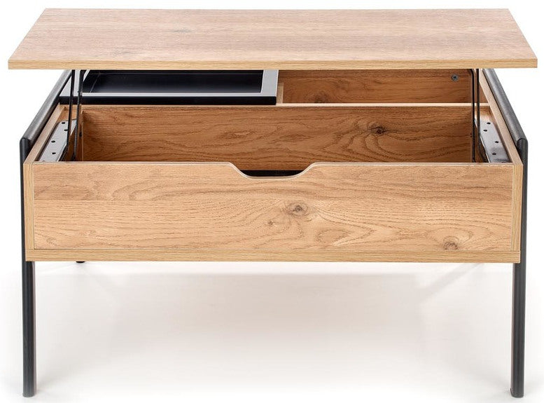 Coffee Table West Esbjerg | size: Length: 80cm, Width: 85cm, Height: 64cm | color: Black | image: 2 | variant: 1007493