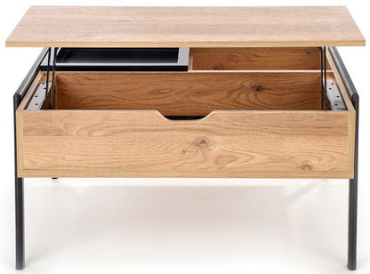 Coffee Table West Esbjerg | size: Length: 80cm, Width: 85cm, Height: 64cm | color: Black | image: 2 | variant: 1007493
