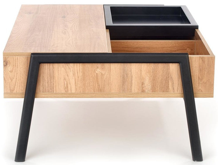 Coffee Table West Esbjerg | size: Length: 80cm, Width: 85cm, Height: 64cm | color: Black | image: 5 | variant: 1007493
