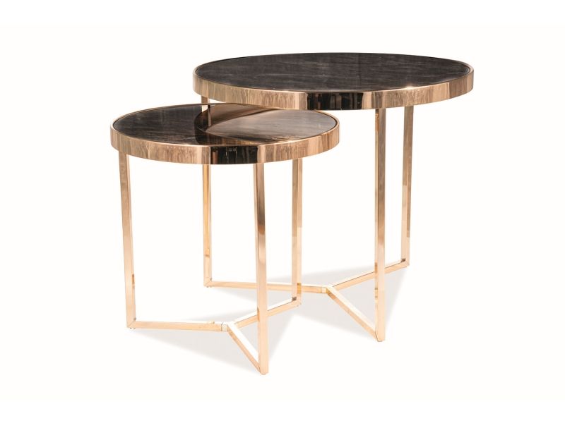 Coffee Table West Minsk | size: Length: 59cm, Width: 59cm, Height: 52cm, Diameter: 59cm | color: Black | image: 1 | variant: 1007636