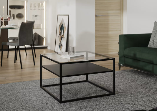 Coffee Table West Toronto | size: Length: 75cm, Width: 75cm, Height: 45cm | color: Black | image: 1 | variant: 1015040