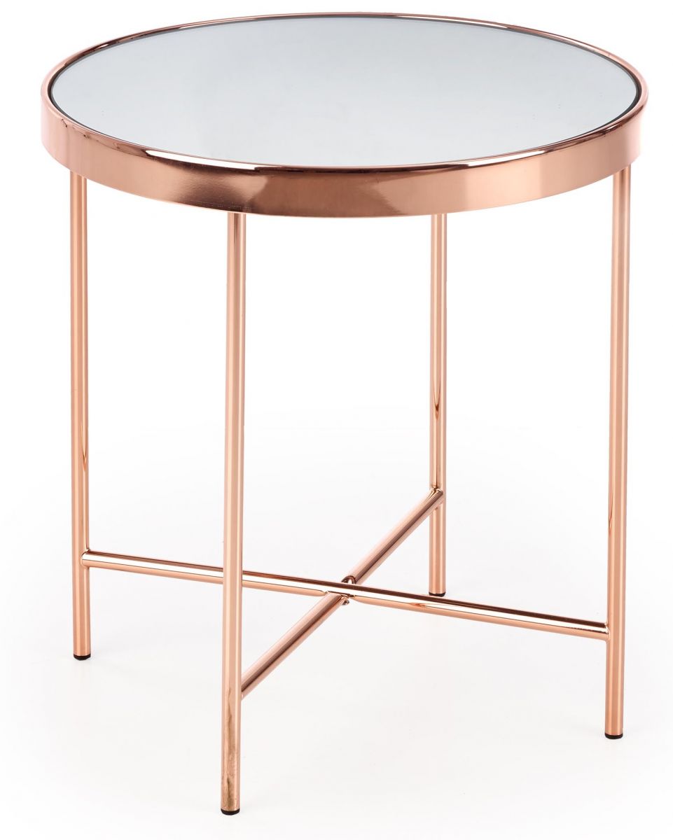 Coffee Table West Worcester | size: Length: 42cm, Width: 42cm, Height: 46cm, Diameter: 42cm | color: Copper | image: 0 | variant: 1007086