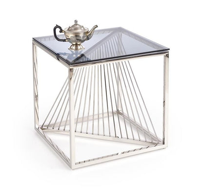Coffee Table Wigan | size: Length: 55cm, Width: 55cm, Height: 55cm | color: Silver | image: 1 | variant: 1006774