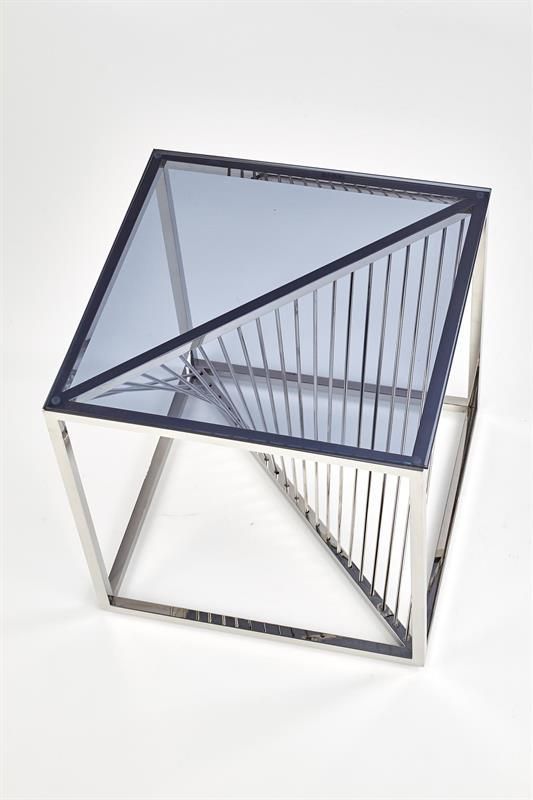 Coffee Table Wigan | size: Length: 55cm, Width: 55cm, Height: 55cm | color: Silver | image: 2 | variant: 1006774