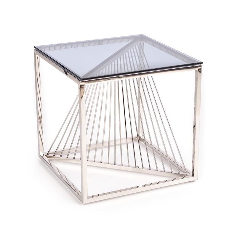 Coffee Table Wigan | size: Length: 55cm, Width: 55cm, Height: 55cm | color: Silver | image: 3 | variant: 1006774