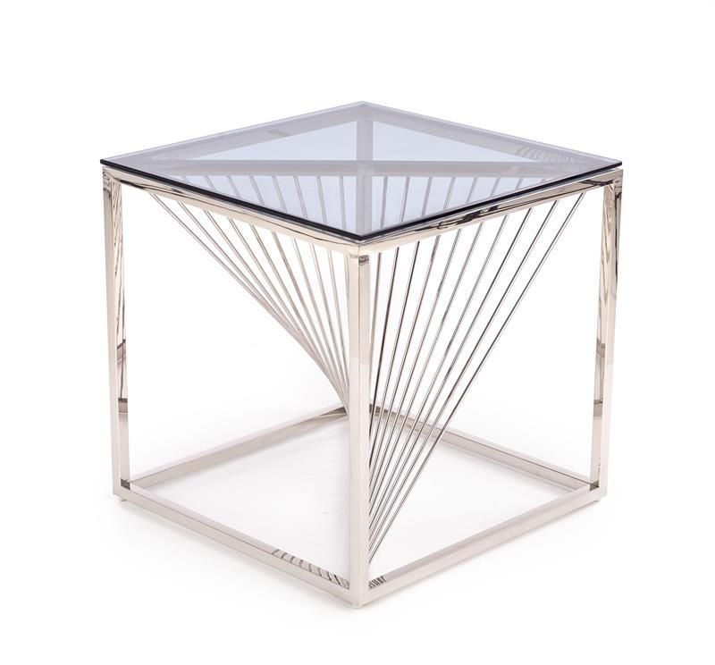 Coffee Table Wigan | size: Length: 55cm, Width: 55cm, Height: 55cm | color: Silver | image: 4 | variant: 1006774