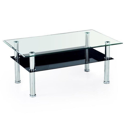Coffee Table Yolanda | size: Length: 63cm, Width: 103cm, Height: 50cm | color: Chrome | image: 1 | variant: 1011107