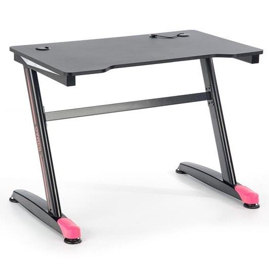 Computer Desk B-40 | size: Length: 60cm, Width: 100cm, Height: 74cm | color: Black | image: 3 | variant: 1011324