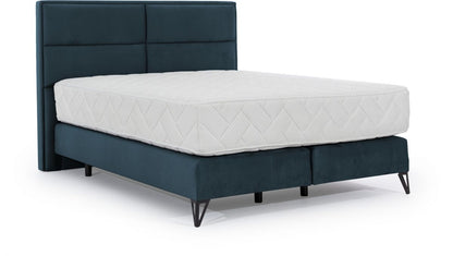 Continental Double Bed Aberdeen 1 | size: Length: 215cm, Width: 160cm, Height: 130cm | color: Blue | image: 0 | variant: 1013154