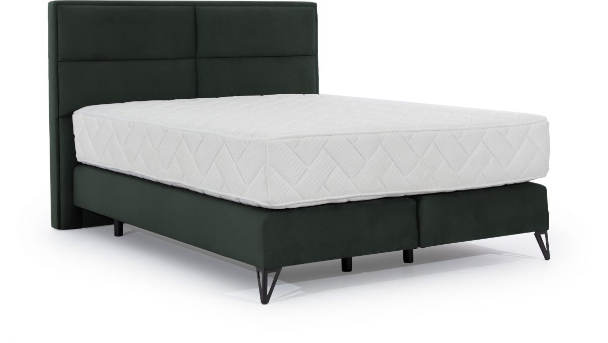 Continental Double Bed Aberdeen 1 | size: Length: 215cm, Width: 160cm, Height: 130cm | color: Green | image: 0 | variant: 1013159
