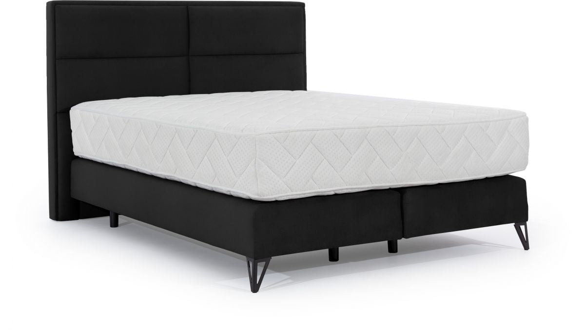 Continental Double Bed Aberdeen 2 | size: Length: 215cm, Width: 160cm, Height: 130cm | color: Black | image: 0 | variant: 1013187