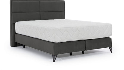 Continental Double Bed Aberdeen 2 | size: Length: 215cm, Width: 160cm, Height: 130cm | color: Gray | image: 0 | variant: 1013178