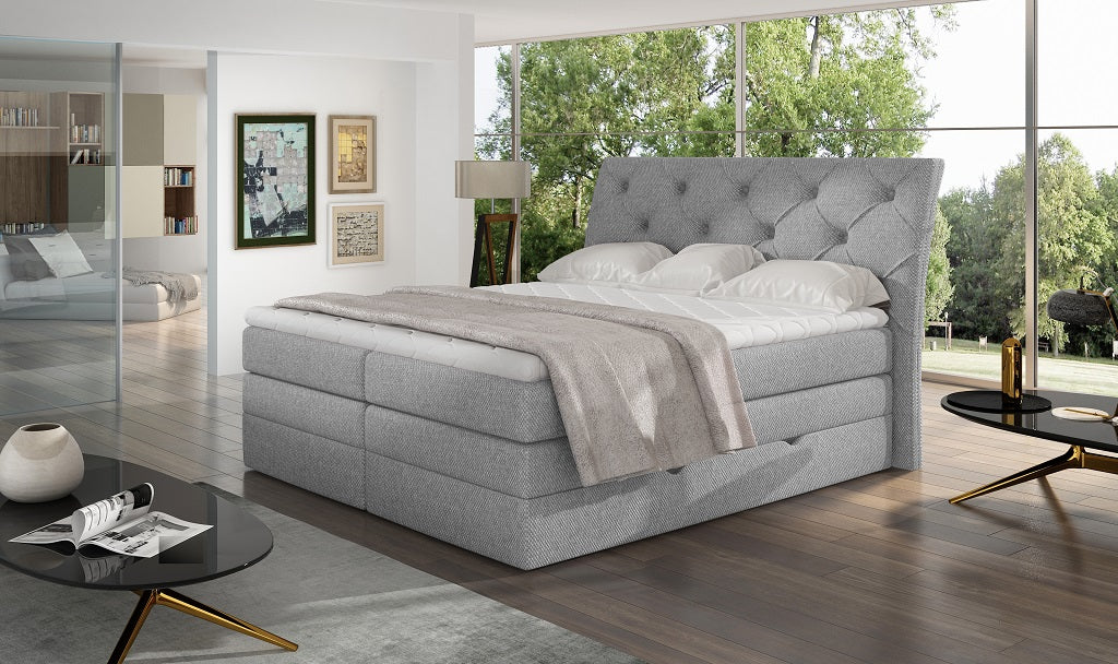 Continental Double Bed Addlestone 2 | size: Length: 215cm, Width: 198cm, Height: 120cm | color: Inari | image: 1 | variant: 1013105