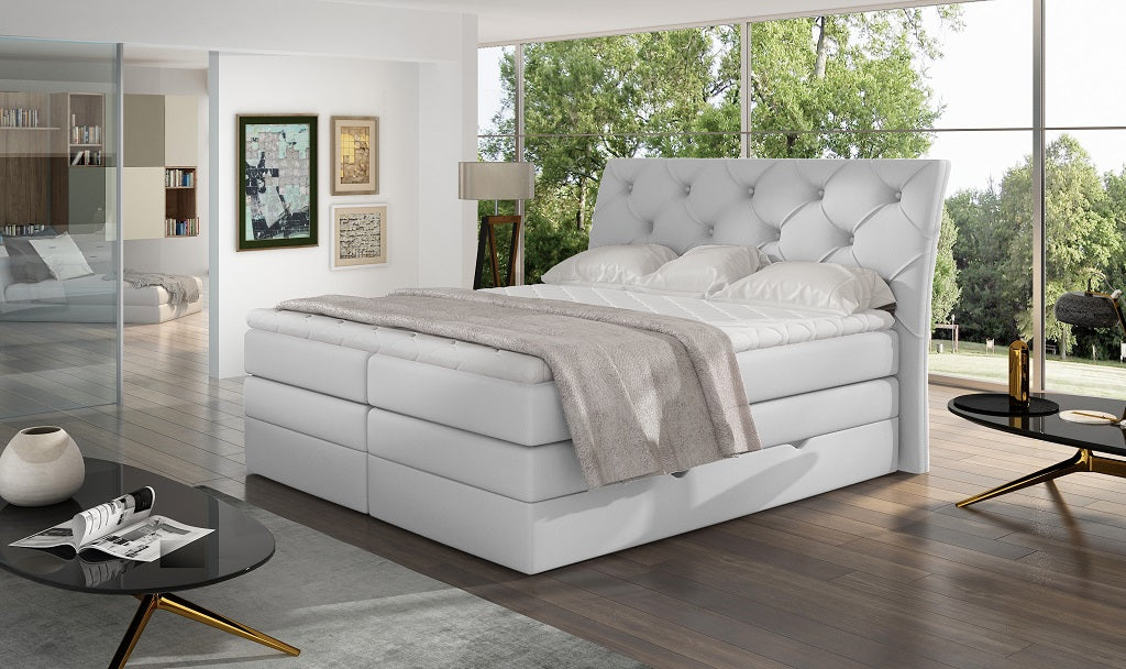 Continental Double Bed Addlestone | size: Length: 215cm, Width: 158cm, Height: 120cm | color: Soft | image: 1 | variant: 1013071