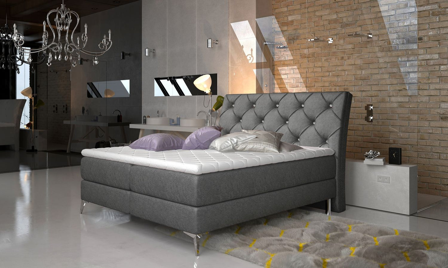 Continental Double Bed Adel | size: Length: 215cm, Width: 145cm, Height: 118cm | color: Dora | image: 1 | variant: 1008397