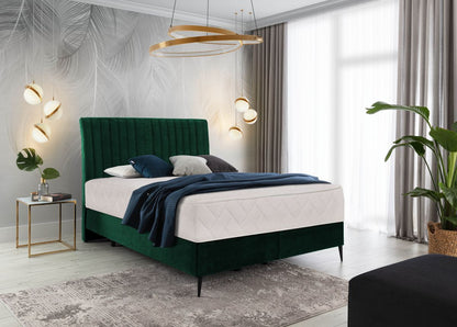 Continental Double Bed Dundee 1 | size: Length: 218cm, Width: 160cm, Height: 130cm | color: Green | image: 0 | variant: 1012291