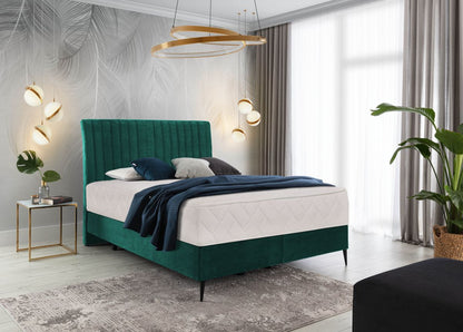 Continental Double Bed Dundee 2 | size: Length: 218cm, Width: 180cm, Height: 130cm | color: Green | image: 0 | variant: 1012318
