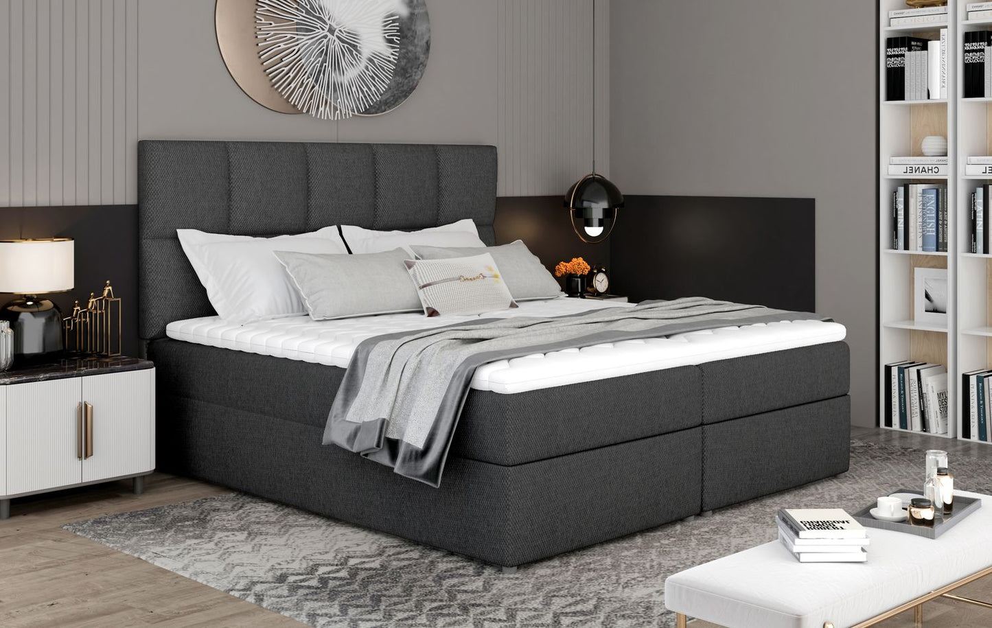 Continental Double Bed East Abercynon 2 | size: Length: 210cm, Width: 185cm, Height: 124cm | color: Inari | image: 1 | variant: 1012765