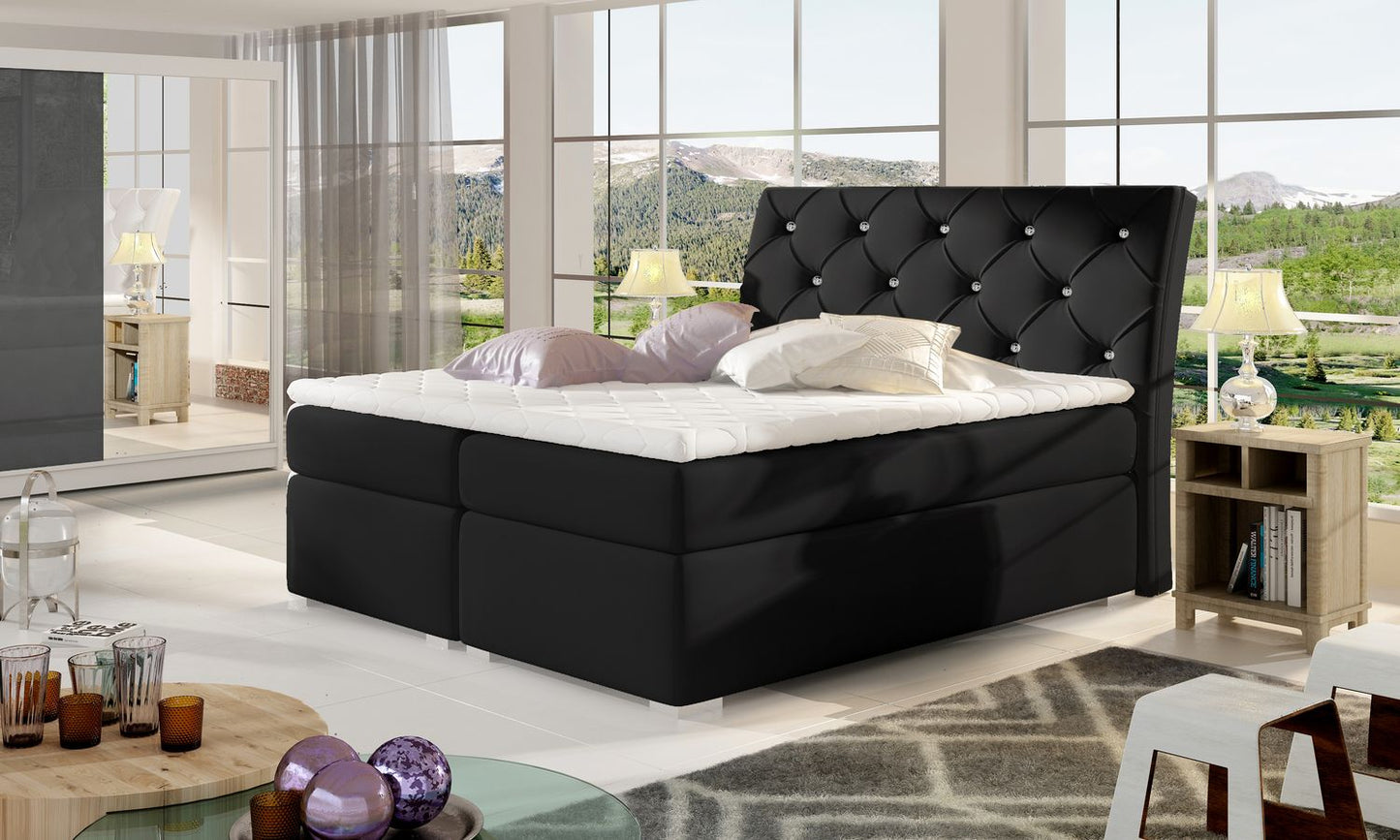 Continental Double Bed East Guayaquil 1 | size: Length: 208cm, Width: 163cm, Height: 116cm | color: Soft | image: 1 | variant: 1012180