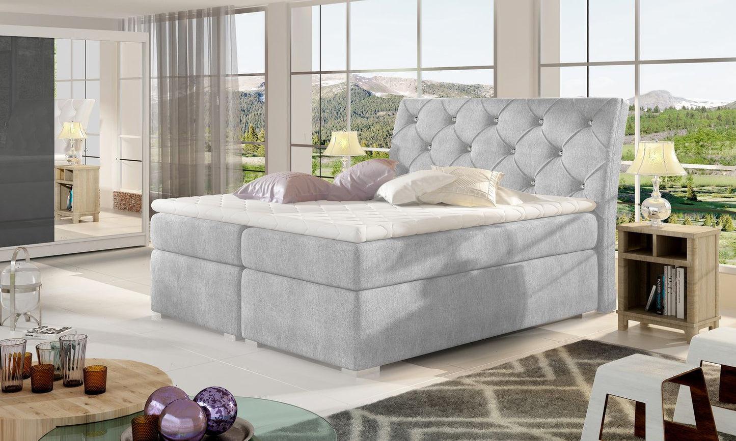 Continental Double Bed East Guayaquil 2 | size: Length: 208cm, Width: 183cm, Height: 116cm | color: Omega | image: 1 | variant: 1012189