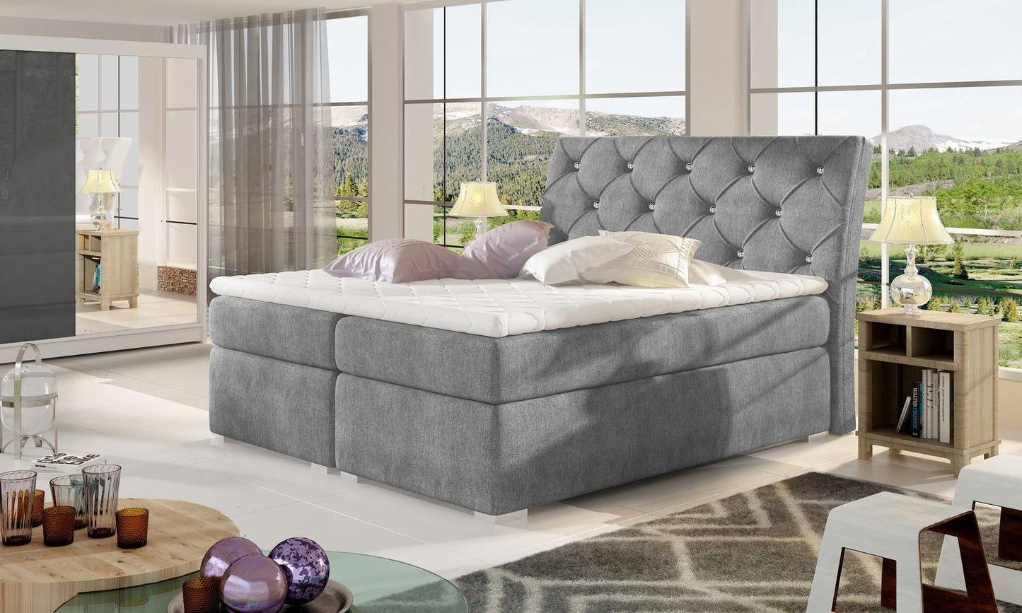 Continental Double Bed East Guayaquil 2 | size: Length: 208cm, Width: 183cm, Height: 116cm | color: Omega | image: 1 | variant: 1012190