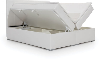 Continental Double Bed East Kaunas 2 | size: Length: 205cm, Width: 180cm, Height: 126cm | color: Purple | image: 2 | variant: 1012360